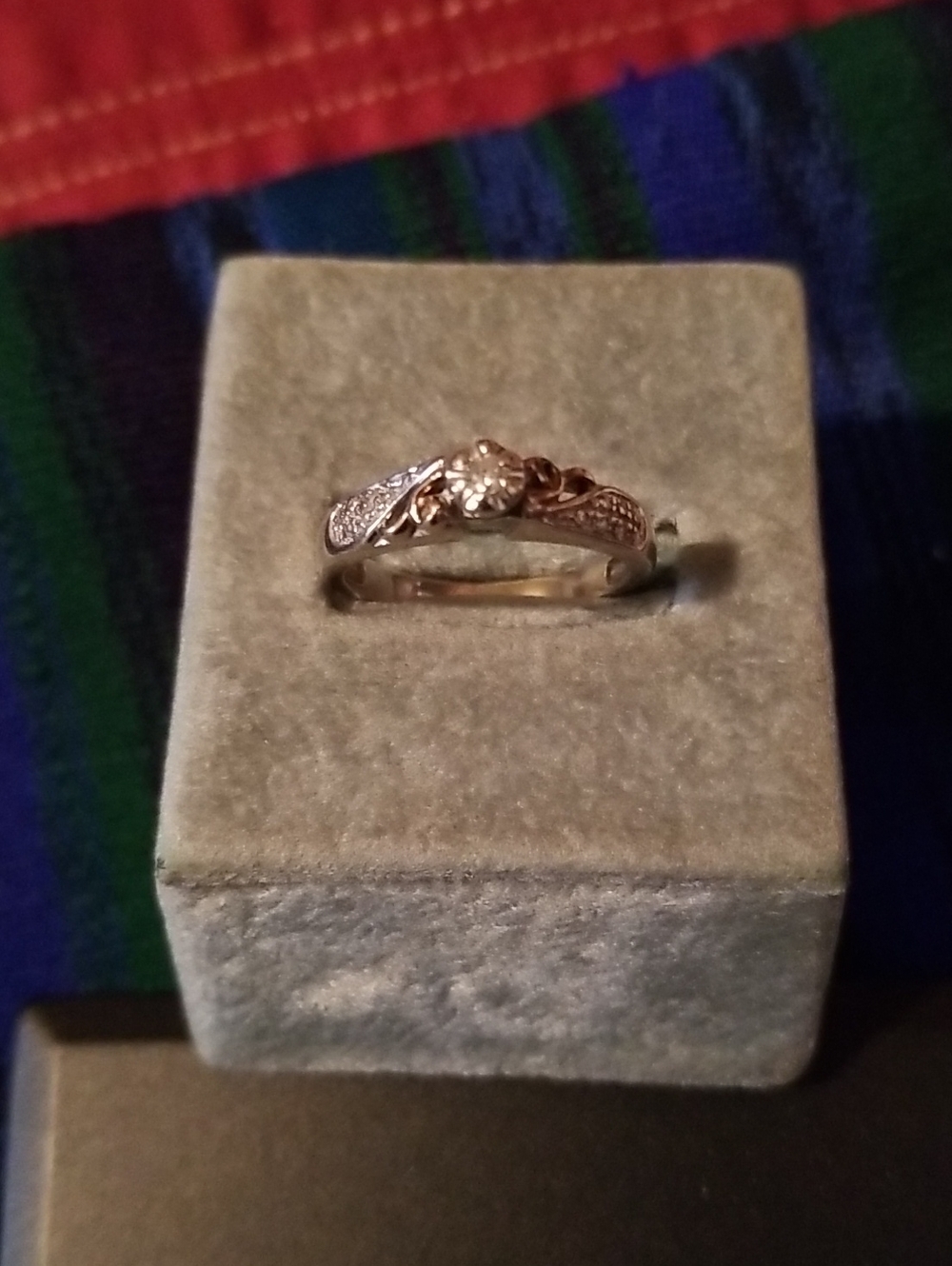 10K Gold Ring with Diamonds